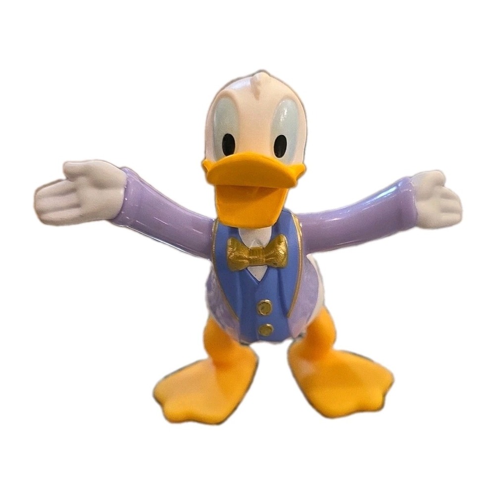 Donald Duck Suit Toy 3" Figurine Cake Topper Disney Plastic